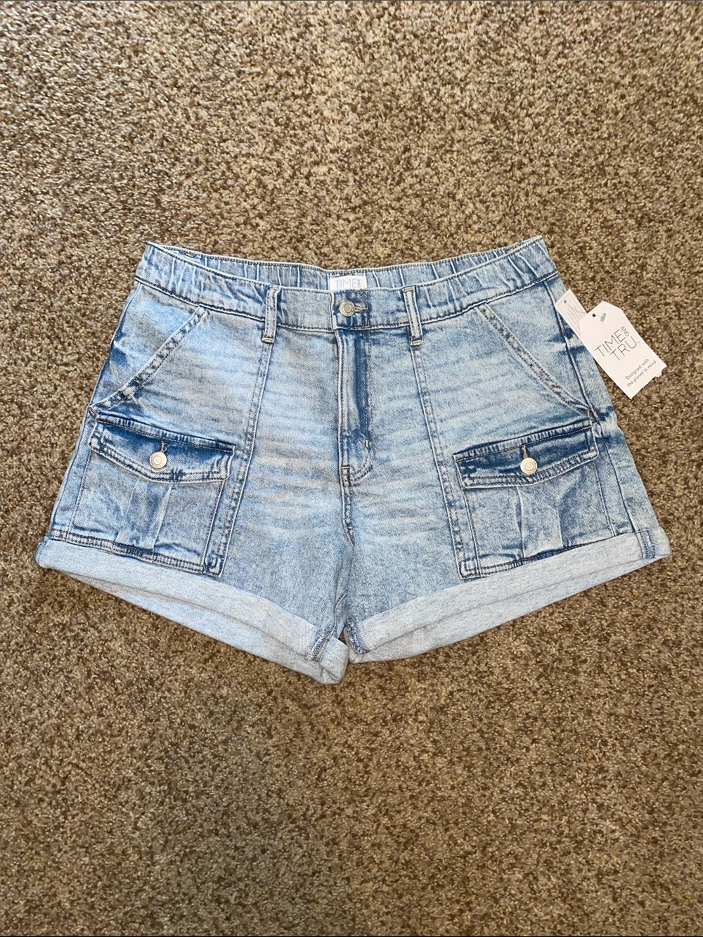 Time and Tru Cuff Utility Shorts